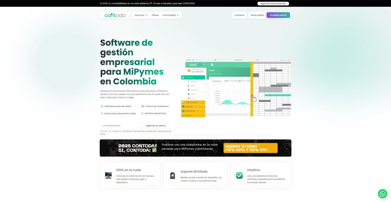 Contoda — sitio web desarrollado por Triopcion