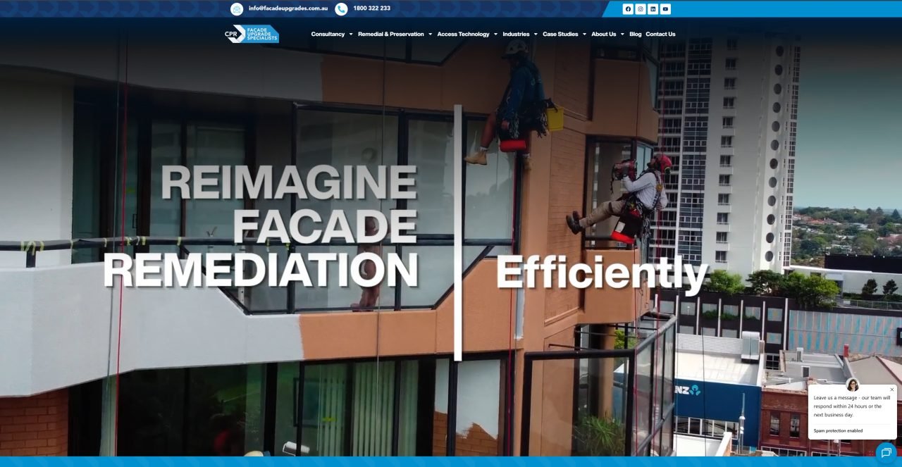 CPR Facade Upgrades — sitio web desarrollado por Triopcion