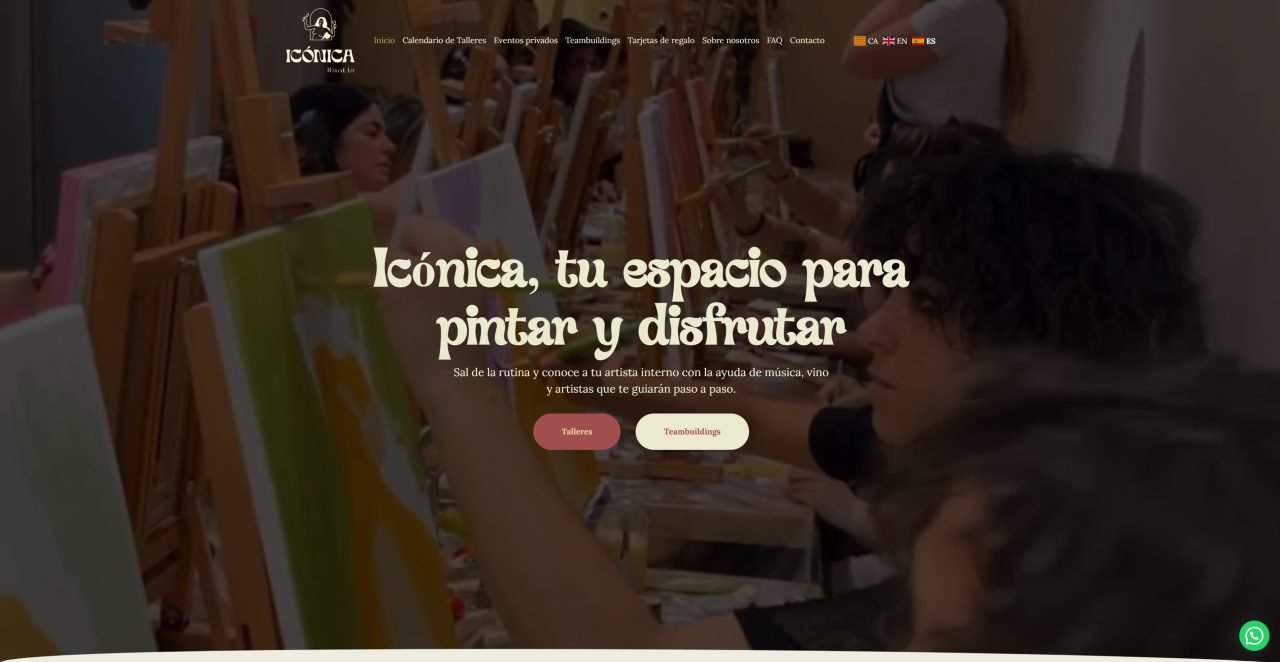 Iconica Wine Art — sitio web desarrollado por Triopcion