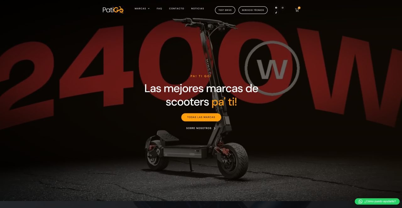 PatiGo — sitio web desarrollado por Triopcion