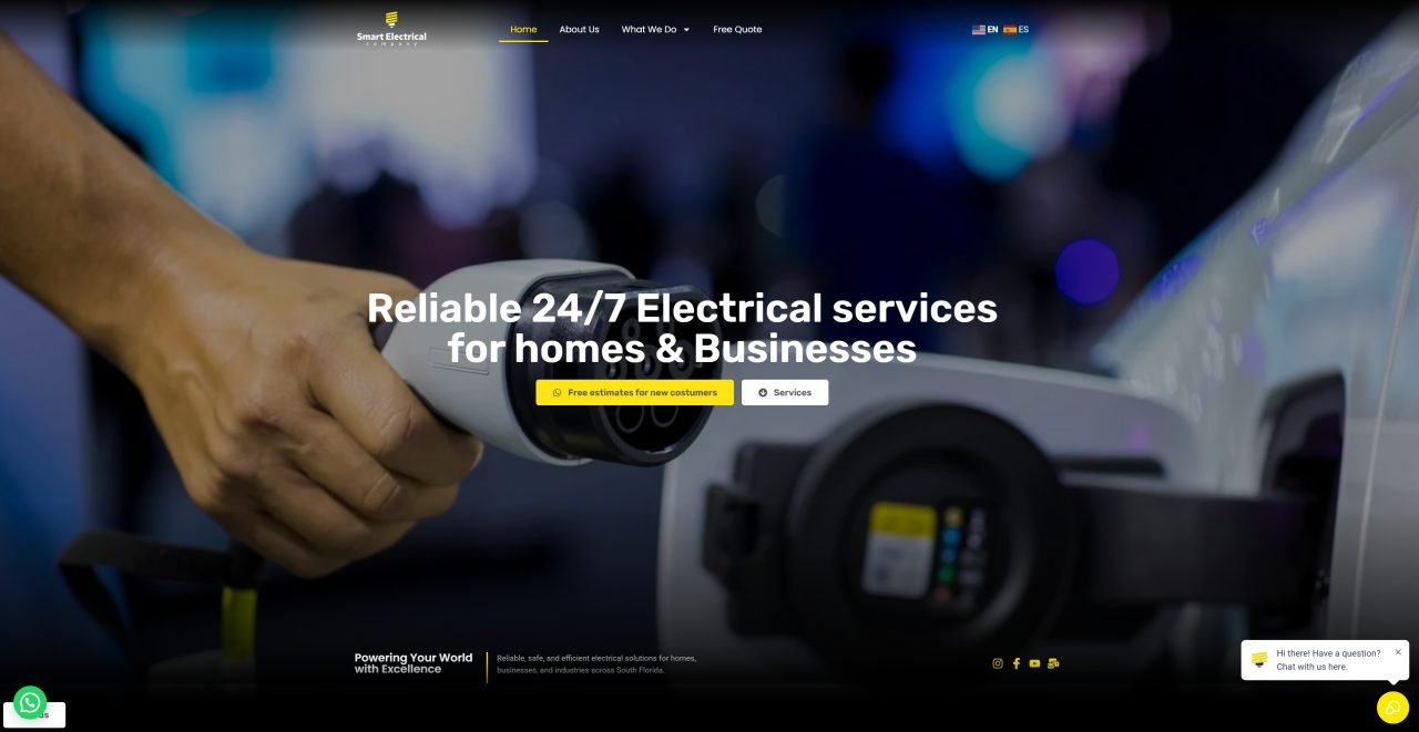 Smart Electrical Company — sitio web desarrollado por Triopcion
