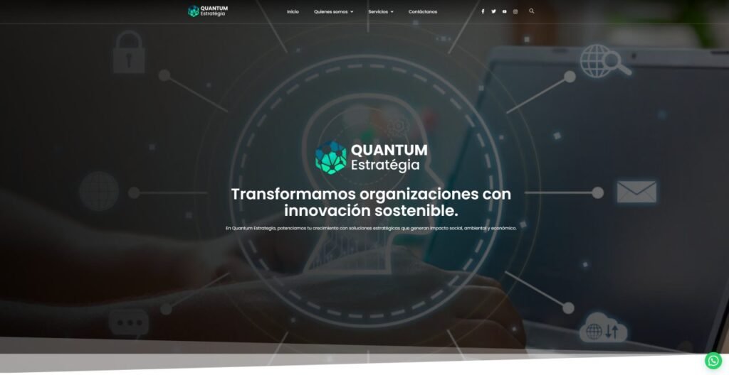 Quantum Estrategia: sitio web desarrollado por Triopcion